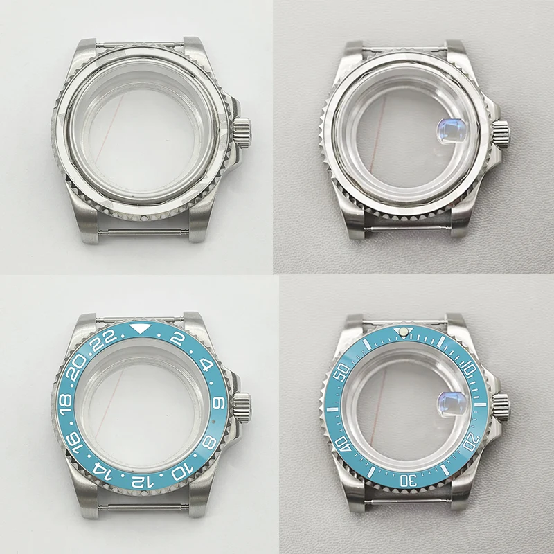 Mod 40mm Silver SUB Watch Case Sapphire Glass Fits NH35 NH36 7S26 4R Movement With Bezel Ring Transparent Back Cover Watch Case
Mod 40mm Silver SUB Watch Case Sapphire Glass Fits NH35 NH36 7S26 4R Movement With Bezel Ring Transparent Back Cover Watch Case