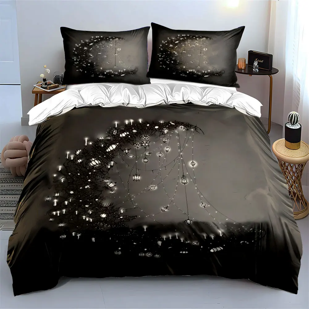 "Moonlight Hanging Decorative Lights" Soft Comfortable Duvet Cover Bedding Set Included 1*Duvet Cover & 2*Pillowcases, gift
"Moonlight Hanging Decorative Lights" Soft Comfortable Duvet Cover Bedding Set Included 1*Duvet Cover & 2*Pillowcases, gift