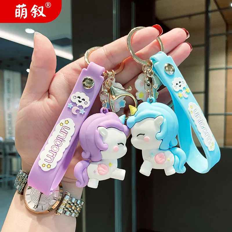 Creative cartoon soft rubber doll keychain - cute unicorn car keychain ring bag small pendant gift for girls
Creative cartoon soft rubber doll keychain - cute unicorn car keychain ring bag small pendant gift for girls