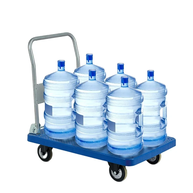 Heavy Duty Reusable Plastic Platform Trolley with 4 Wheels Outdoor Hand Truck for Furniture Transportation
Heavy Duty Reusable Plastic Platform Trolley with 4 Wheels Outdoor Hand Truck for Furniture Transportation