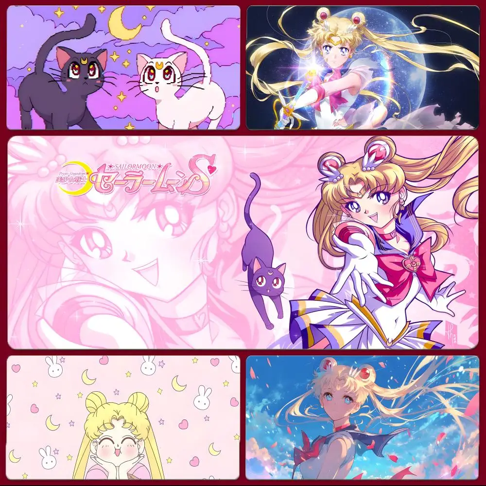 Cute Classic Anime Beautiful S-Sailor Moon Mouse Pad Large Gaming Mousepad with Stitched Edges Thickened Desk Mat PC
Cute Classic Anime Beautiful S-Sailor Moon Mouse Pad Large Gaming Mousepad with Stitched Edges Thickened Desk Mat PC