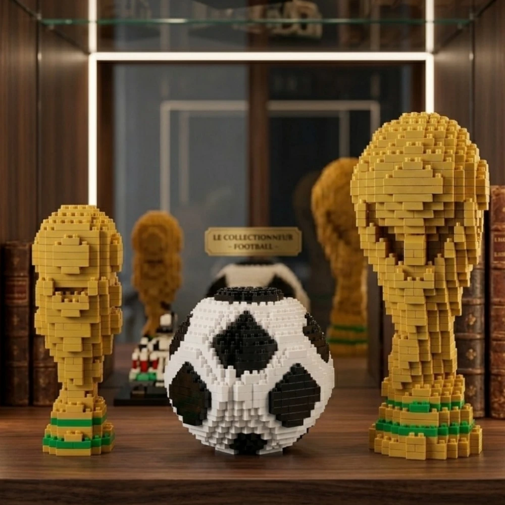NEW Classic Sport Football Trophy Series Building Blocks MOC Assembled Toys Model Kit Ideal Birthday Gift for Football Fans
NEW Classic Sport Football Trophy Series Building Blocks MOC Assembled Toys Model Kit Ideal Birthday Gift for Football Fans