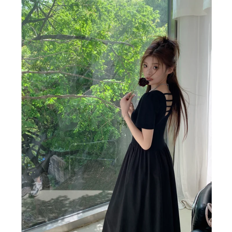 Summer Black Dress Womens Solid Hollow Out Design Sexy Chic 2023 Fashion Y2K Suspender Simple Female Temperament Party Dress
Summer Black Dress Womens Solid Hollow Out Design Sexy Chic 2023 Fashion Y2K Suspender Simple Female Temperament Party Dress
