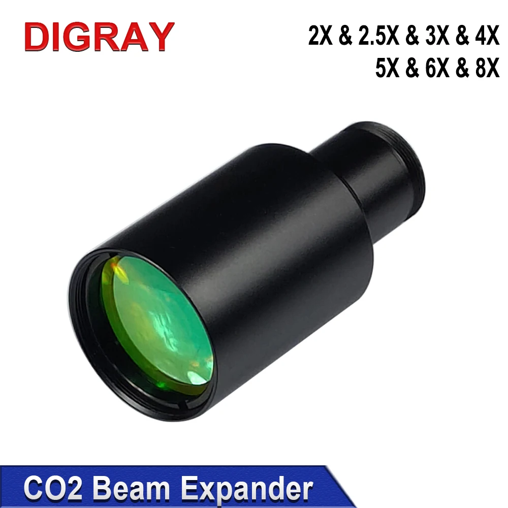 CO2 Laser Beam Expander 1.5X 2X 2.5X 3X 4X 5X 6X 8X Expansion Ratio M22*0.75 Lense Optics For CO2 10600nm Laser Marking Machine
CO2 Laser Beam Expander 1.5X 2X 2.5X 3X 4X 5X 6X 8X Expansion Ratio M22*0.75 Lense Optics For CO2 10600nm Laser Marking Machine