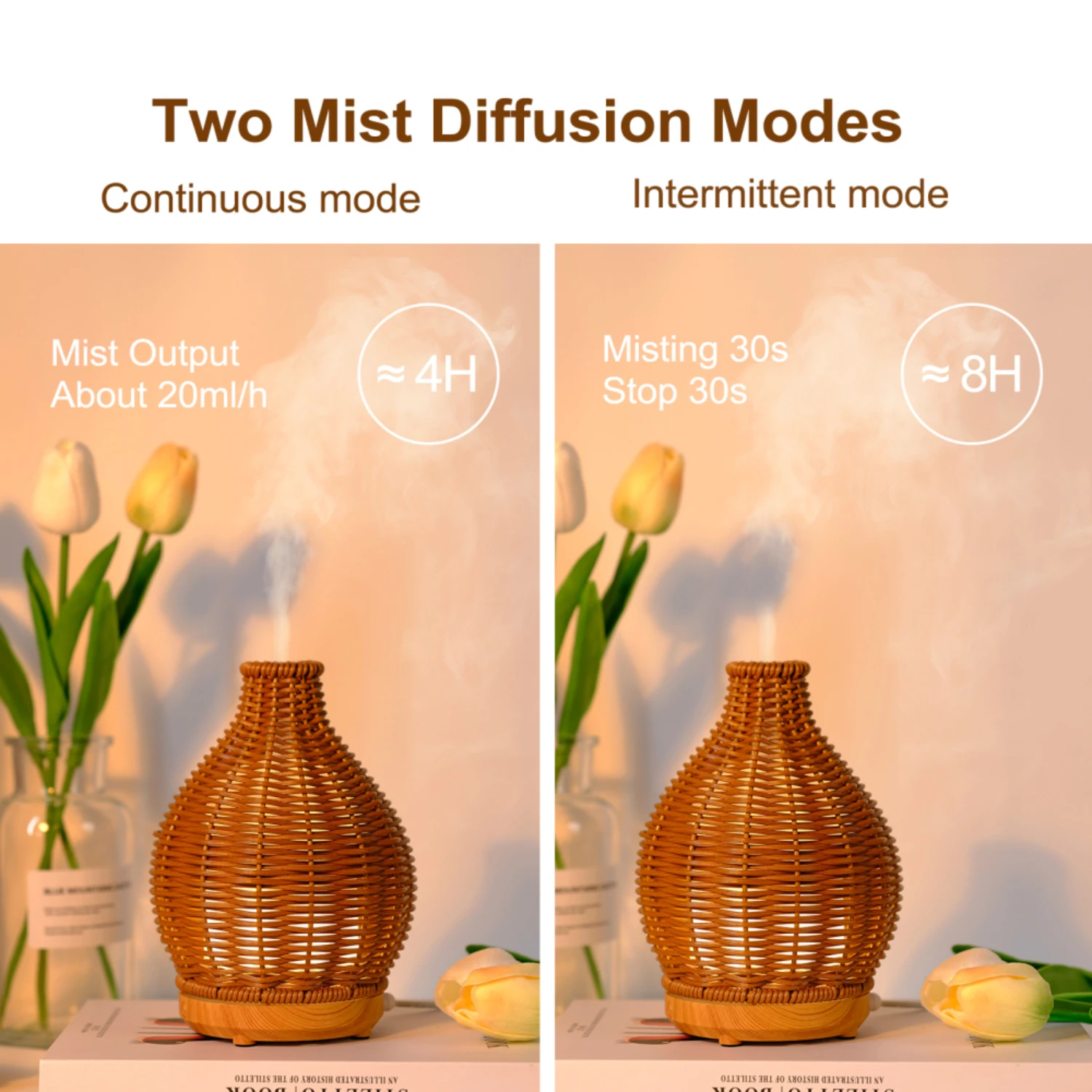 Rattan Weaving Air Humidifiers USB and Decoration Vase Shape Fragrance Diffuser Ultrasound Essential Oils Small Appliances
Rattan Weaving Air Humidifiers USB and Decoration Vase Shape Fragrance Diffuser Ultrasound Essential Oils Small Appliances