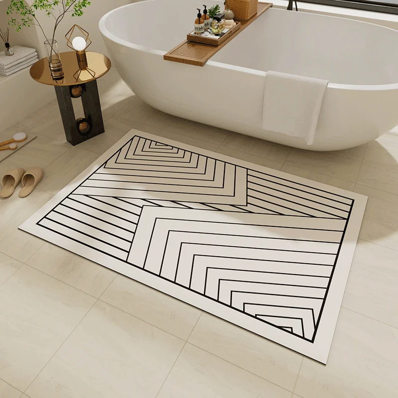 Bathroom Carpet Bath Non-slip Floor Mat Diatom Mud Absorbent Carpets Minimalist Style Home Decoration Rug Bathtub Foot Mats 양탄자
Bathroom Carpet Bath Non-slip Floor Mat Diatom Mud Absorbent Carpets Minimalist Style Home Decoration Rug Bathtub Foot Mats 양탄자