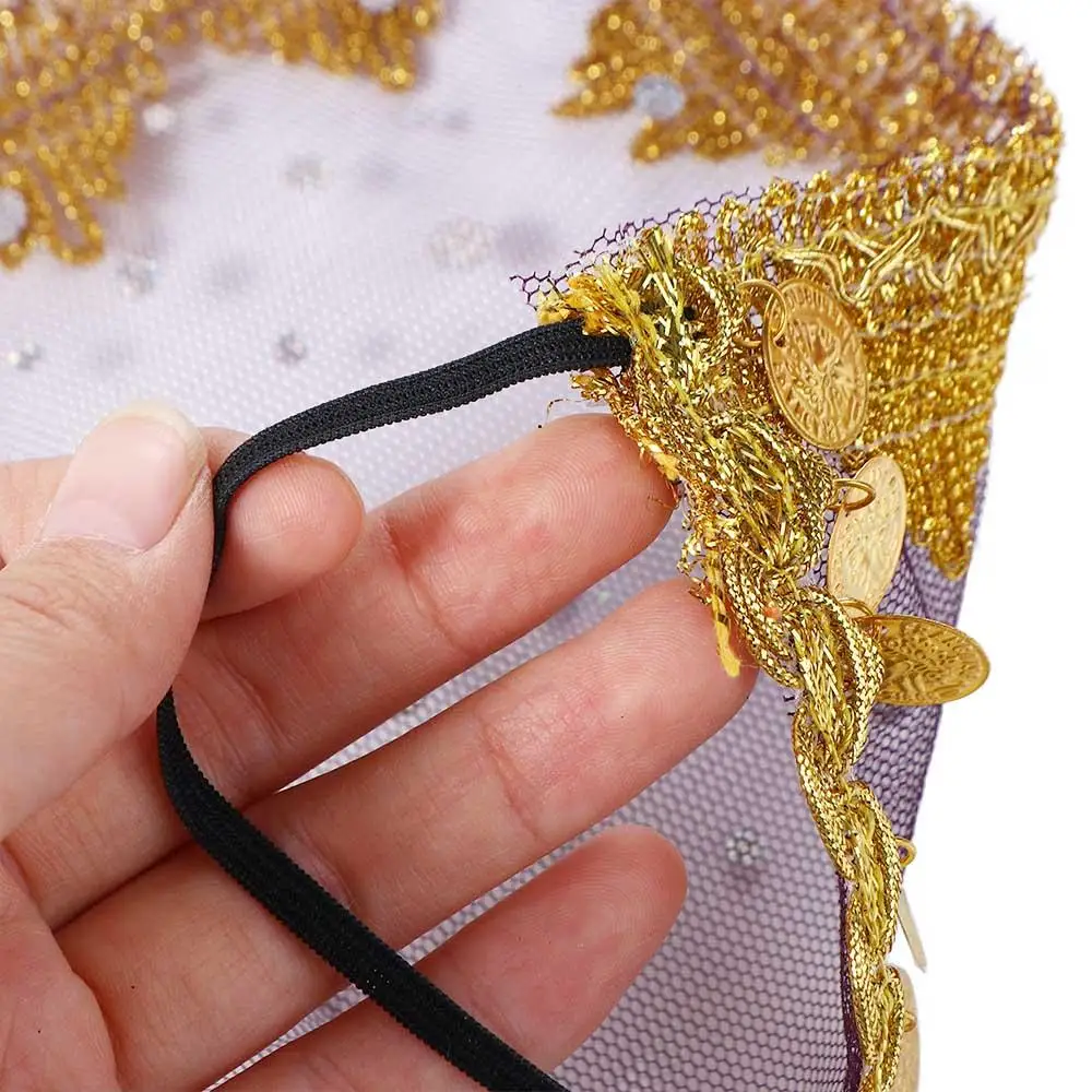 Embroidered Women Girl Indian Dance Performance Accessories Rhinestone Face Veils Mesh Belly Dance Costumes
Embroidered Women Girl Indian Dance Performance Accessories Rhinestone Face Veils Mesh Belly Dance Costumes