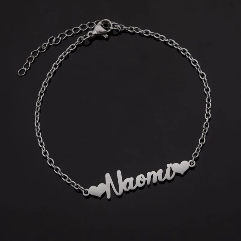Fashion Stainless Steel Cut Love Letter Bracelet Personalized Custom Name Anklets for Women Foot Chain Jewelry Gift Dropshipping
Fashion Stainless Steel Cut Love Letter Bracelet Personalized Custom Name Anklets for Women Foot Chain Jewelry Gift Dropshipping