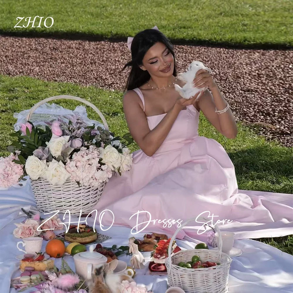 ZHIO Simple Pink Wedding Party Dress Spaghetti Strap A-Line Draped Floor Length Satin Bridal Reception Gown Customized Elegant
ZHIO Simple Pink Wedding Party Dress Spaghetti Strap A-Line Draped Floor Length Satin Bridal Reception Gown Customized Elegant