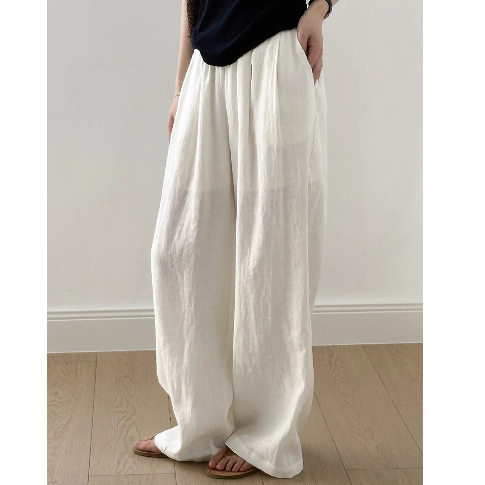 100% Linen Women Summer Comfortable Wide Leg Pants High Waist Stright Pants Female Women Clothes Trousers
100% Linen Women Summer Comfortable Wide Leg Pants High Waist Stright Pants Female Women Clothes Trousers