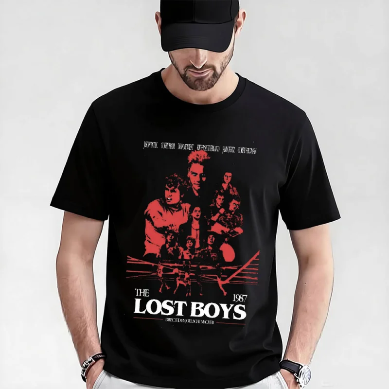 0521 Horror Movie The Lost Boys Scary Vampire Gift T-shirts Santa Carla Boys Graphic Clothes Short Sleeve All size Tops
0521 Horror Movie The Lost Boys Scary Vampire Gift T-shirts Santa Carla Boys Graphic Clothes Short Sleeve All size Tops