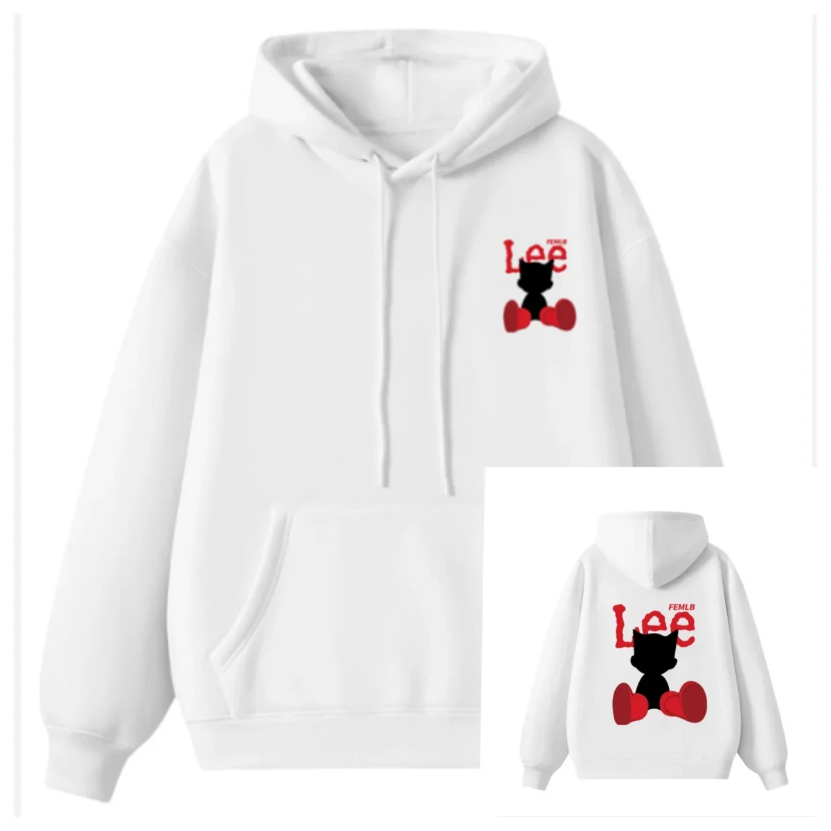 Fashion Harajuku Ladies Fashion Hooded Fleece Hoodie Loose Casual Couple Cartoon Cat Print Top Thermal Hooded Sweater Top
Fashion Harajuku Ladies Fashion Hooded Fleece Hoodie Loose Casual Couple Cartoon Cat Print Top Thermal Hooded Sweater Top