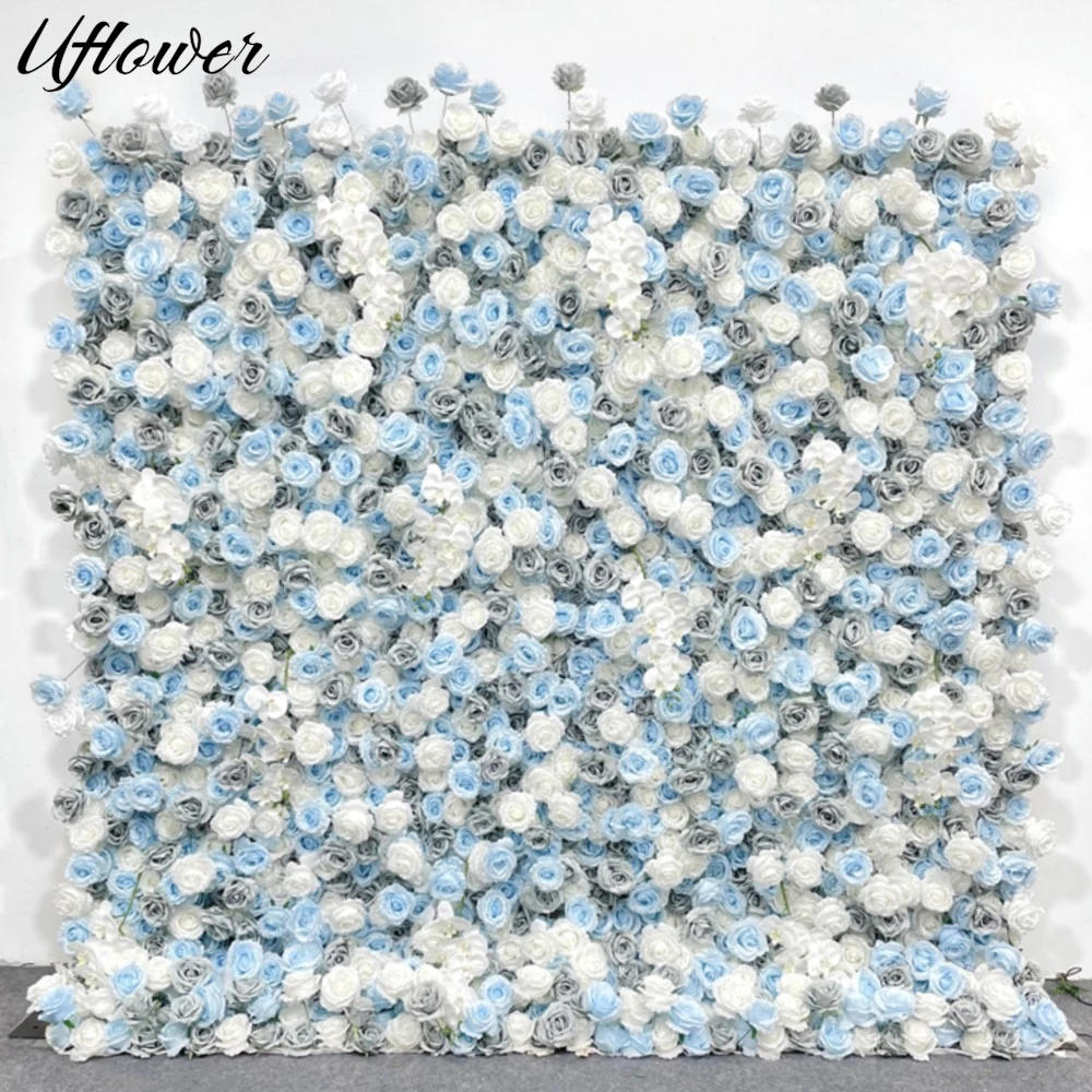Uflower Blue White Rose Cloth Flower Wall Outdoor Wedding Backdrop Decor Fabric Floral Wall Window Display Event Party Props
Uflower Blue White Rose Cloth Flower Wall Outdoor Wedding Backdrop Decor Fabric Floral Wall Window Display Event Party Props