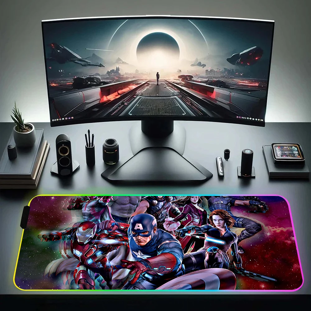 Iron Man RGB Pc Gamer Keyboard Mouse Pad Mousepad LED Glowing Mouse Mats Rubber Gaming Computer Mausepad
Iron Man RGB Pc Gamer Keyboard Mouse Pad Mousepad LED Glowing Mouse Mats Rubber Gaming Computer Mausepad