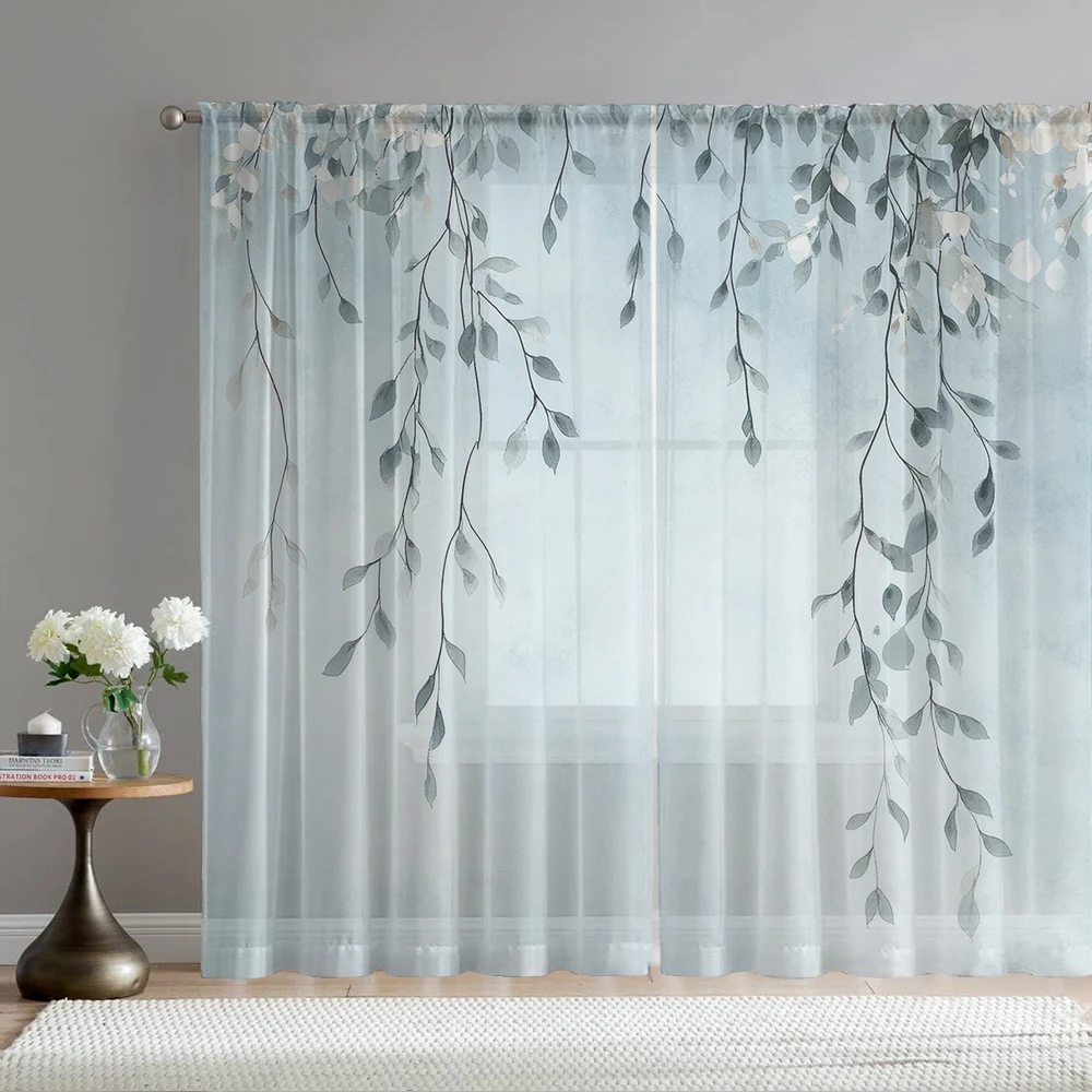 2PCS Home decoration light blue leaf printed window screens with pole bags, suitable for kitchens, cafes, and living rooms
2PCS Home decoration light blue leaf printed window screens with pole bags, suitable for kitchens, cafes, and living rooms