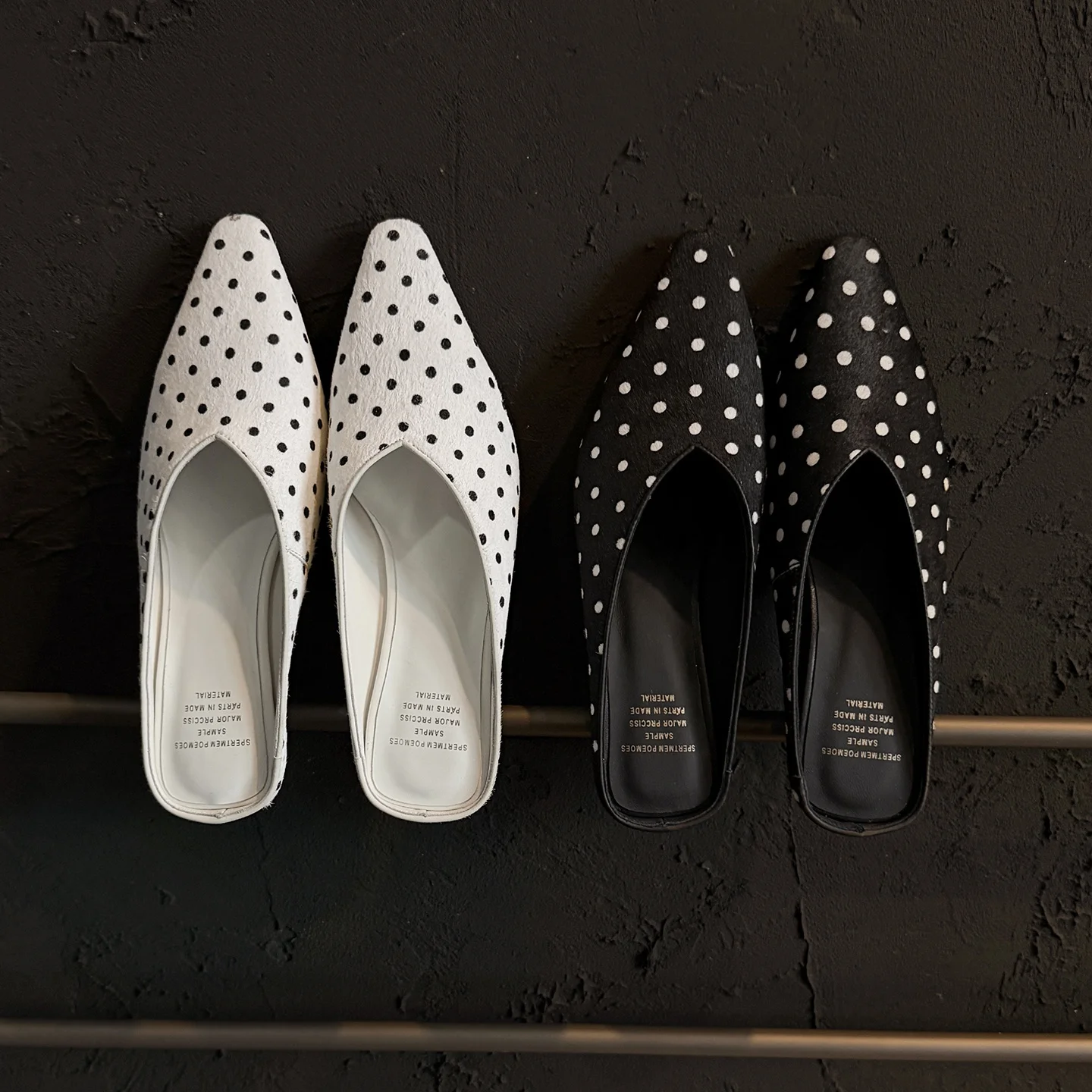 Genuine Leather Horsehair Women's Sandals, Polka Dot Slip-on Summer Slippers Pointed Toe High Heels,Fashion Party Women Shoes
Genuine Leather Horsehair Women's Sandals, Polka Dot Slip-on Summer Slippers Pointed Toe High Heels,Fashion Party Women Shoes
