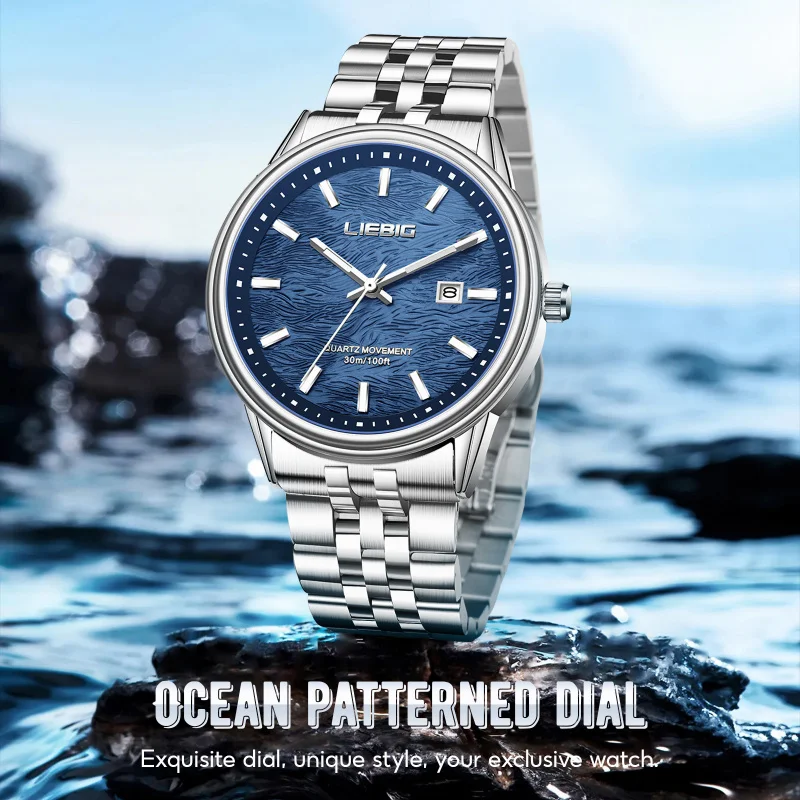 SKMEI high-end business calendar men's watch, trendy and stylish, waterproof with a steel band and glass quartz movement
SKMEI high-end business calendar men's watch, trendy and stylish, waterproof with a steel band and glass quartz movement