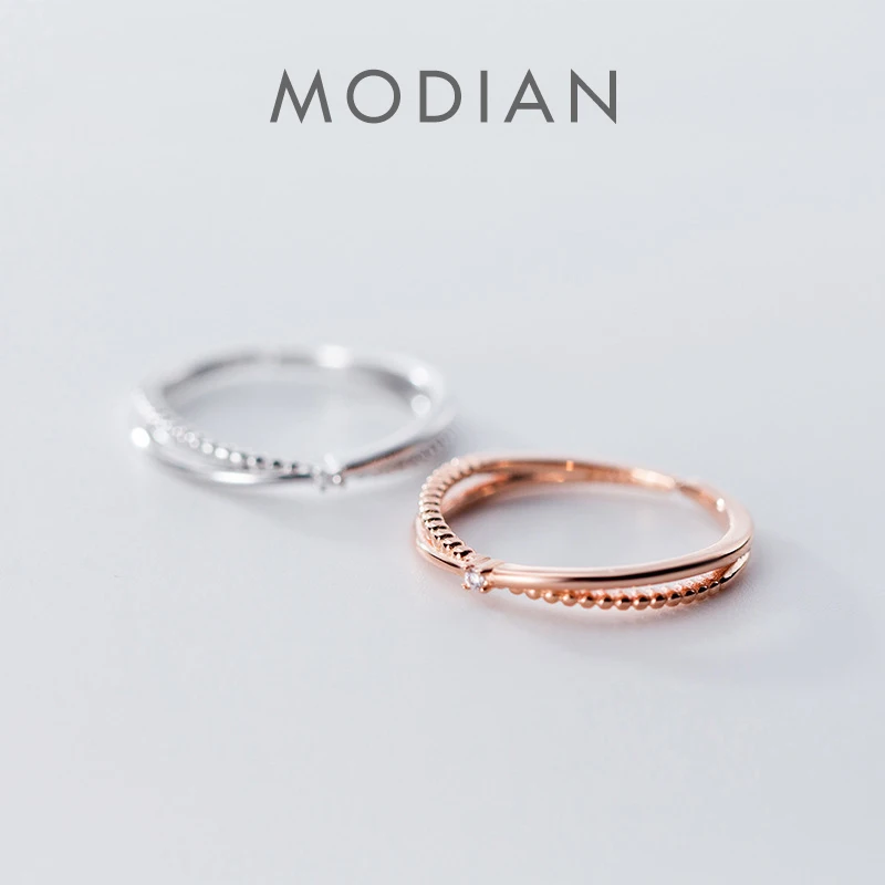 Modian Fashion Genuine 925 Sterling Silver Double Circle Shiny Clear CZ Stackable Finger Ring for Women Fine Jewelry Party Gift
Modian Fashion Genuine 925 Sterling Silver Double Circle Shiny Clear CZ Stackable Finger Ring for Women Fine Jewelry Party Gift