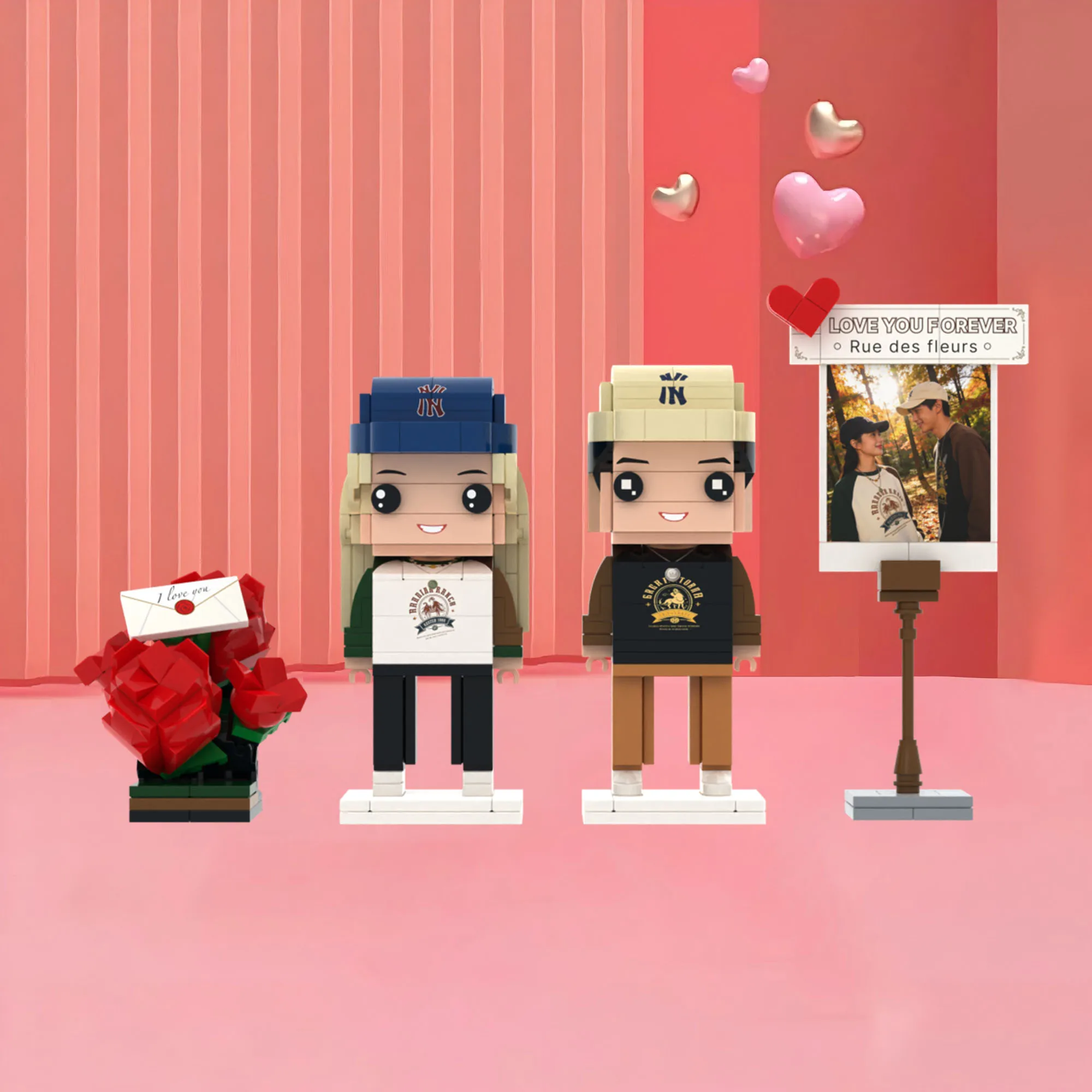 My Custom Brickfigures Building Blocks Personalized Couple Brick Figures Romantic Photo and Rose Decoration for Memory Keepsake
My Custom Brickfigures Building Blocks Personalized Couple Brick Figures Romantic Photo and Rose Decoration for Memory Keepsake