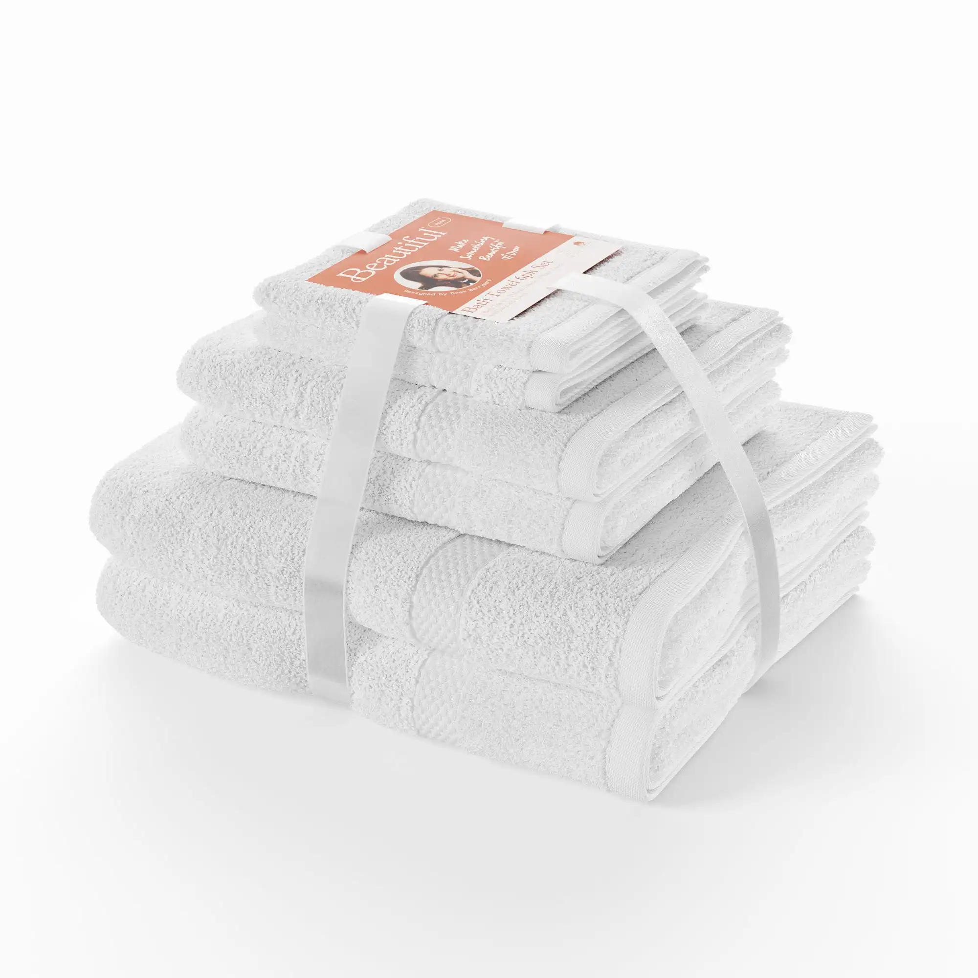 Dobby 6Pk Towel Set, Contains 2 Bath, 2 Hand, 2 Wash - Off White by Drew Barrymore
Dobby 6Pk Towel Set, Contains 2 Bath, 2 Hand, 2 Wash - Off White by Drew Barrymore