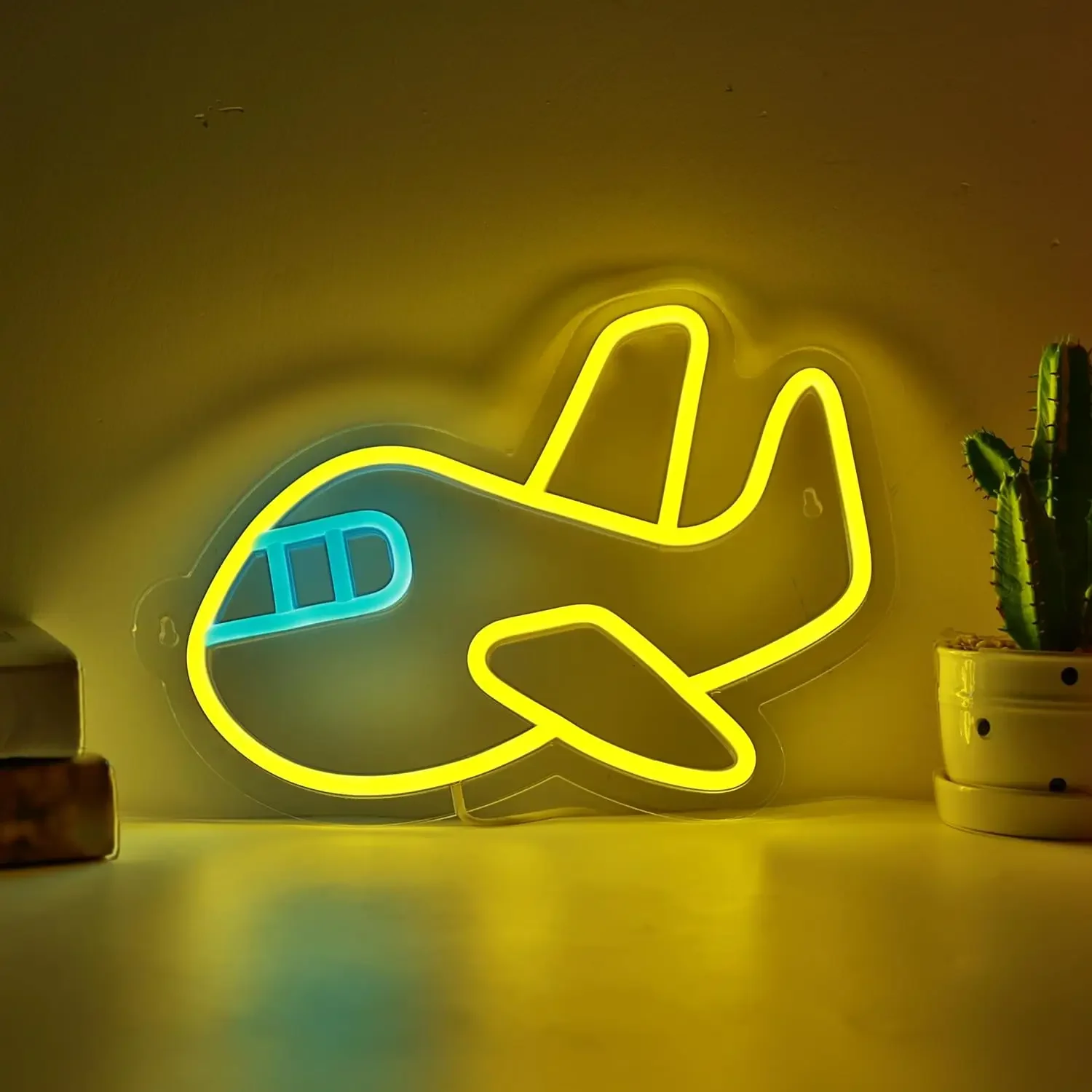 Airplane Neon Sign, Dimmable LED Neon Wall Light USB Powered for Bedroom Living Room Man Cave Home Birthday Gift for Kids Teen
Airplane Neon Sign, Dimmable LED Neon Wall Light USB Powered for Bedroom Living Room Man Cave Home Birthday Gift for Kids Teen