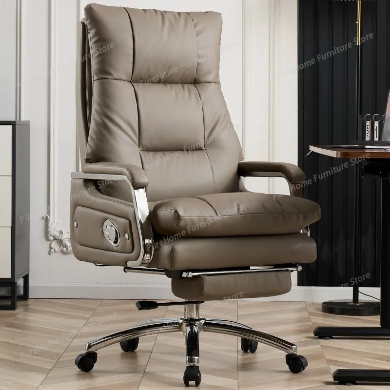 Luxury Reclining Genuine Leather Executive Office Chair - Massage Desk Chair with Lumbar Support Prolonged Sitting Comfort
Luxury Reclining Genuine Leather Executive Office Chair - Massage Desk Chair with Lumbar Support Prolonged Sitting Comfort