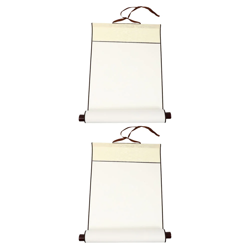 2 Pcs Wall-mounted Calligraphy Scroll Child Japanese Decor Kam Ling Blank Hanging Kids Paper
2 Pcs Wall-mounted Calligraphy Scroll Child Japanese Decor Kam Ling Blank Hanging Kids Paper