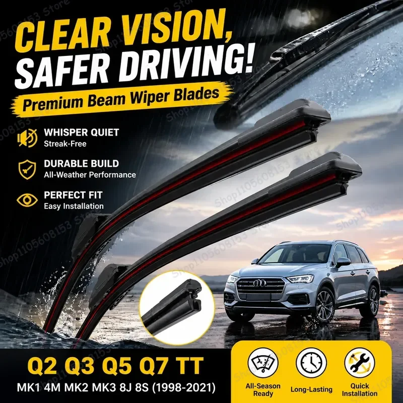 For Audi Q2 Q3 Q5 Q7 TT MK1 MK2 MK3 4M 8J 8S Front Windshield Wiper Blades Rubber Refill Replacement Kit All Weather
For Audi Q2 Q3 Q5 Q7 TT MK1 MK2 MK3 4M 8J 8S Front Windshield Wiper Blades Rubber Refill Replacement Kit All Weather
