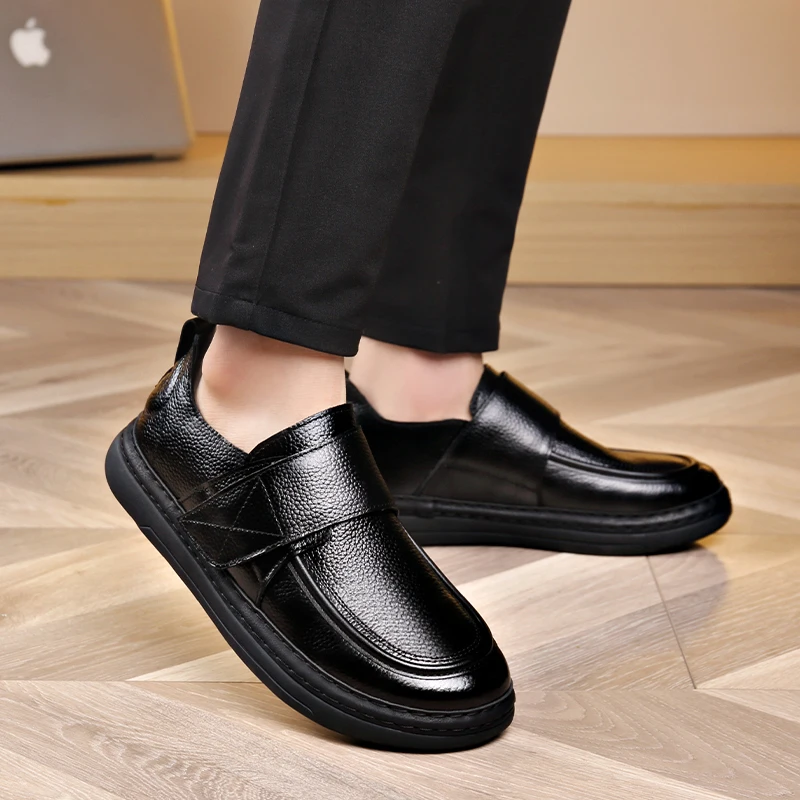 Genuine leather men's shoes Classic casual business style Formal office Outdoor street comfortable adult Quality Black shoes
Genuine leather men's shoes Classic casual business style Formal office Outdoor street comfortable adult Quality Black shoes
