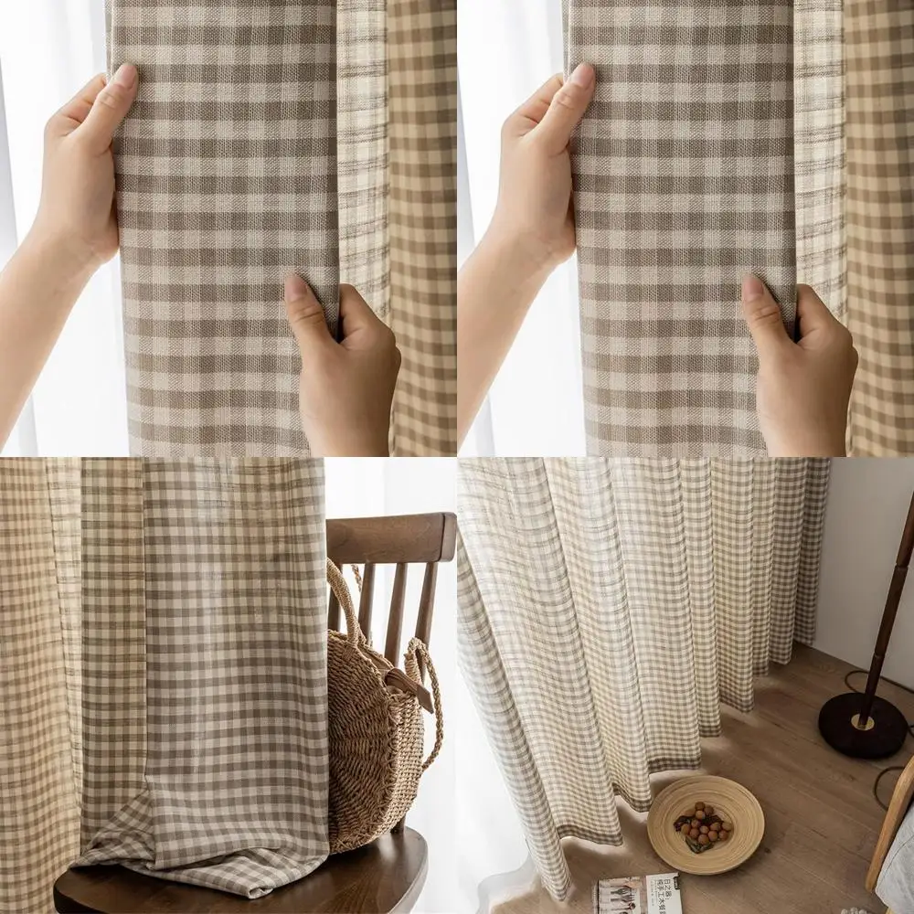 Шторы из хлопково-льняной ткани в клетку, длина 96 дюймов, ширина 52 дюйма, светонепроницаемые, для гостиной и спальни
Шторы из хлопково-льняной ткани в клетку, длина 96 дюймов, ширина 52 дюйма, светонепроницаемые, для гостиной и спальни