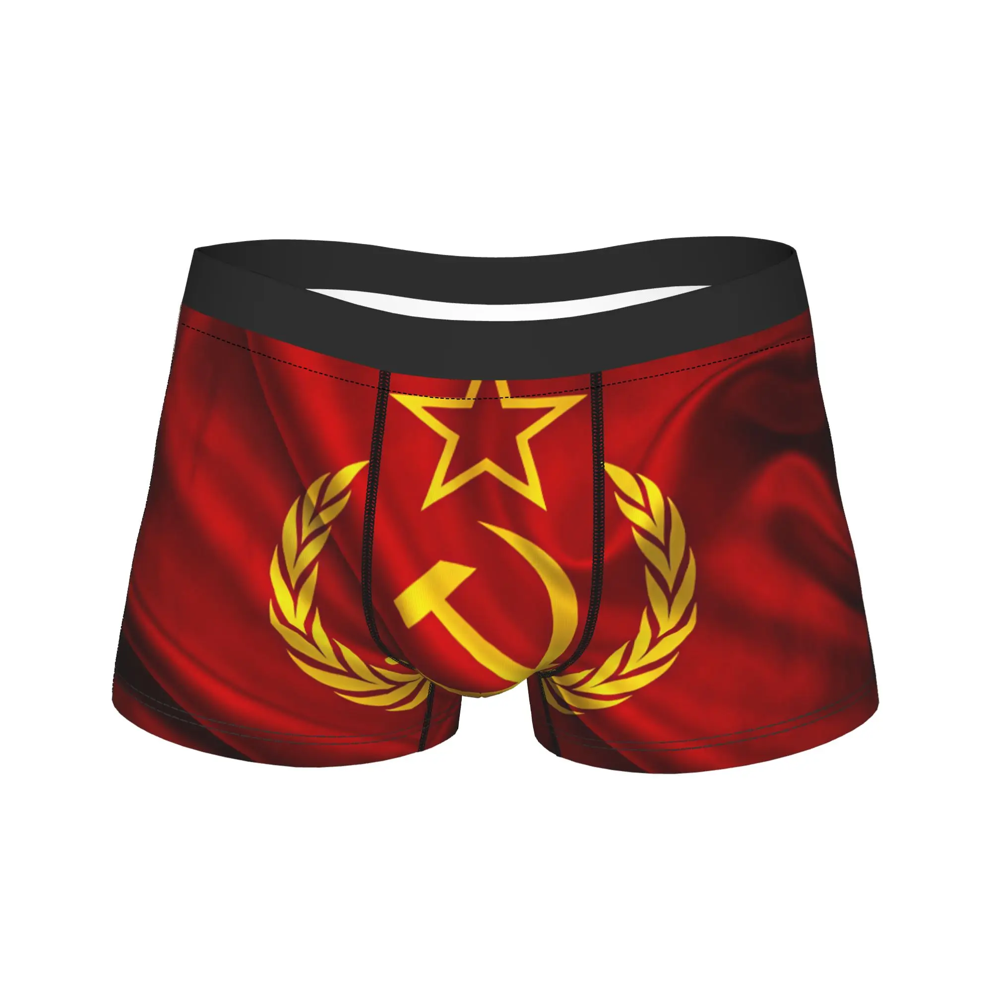CCCP Russian Soviet Flag Underwear Men Panties Pattern Funny Boxershorts Hot Sale Shorts Briefs Big Size 2XL
CCCP Russian Soviet Flag Underwear Men Panties Pattern Funny Boxershorts Hot Sale Shorts Briefs Big Size 2XL