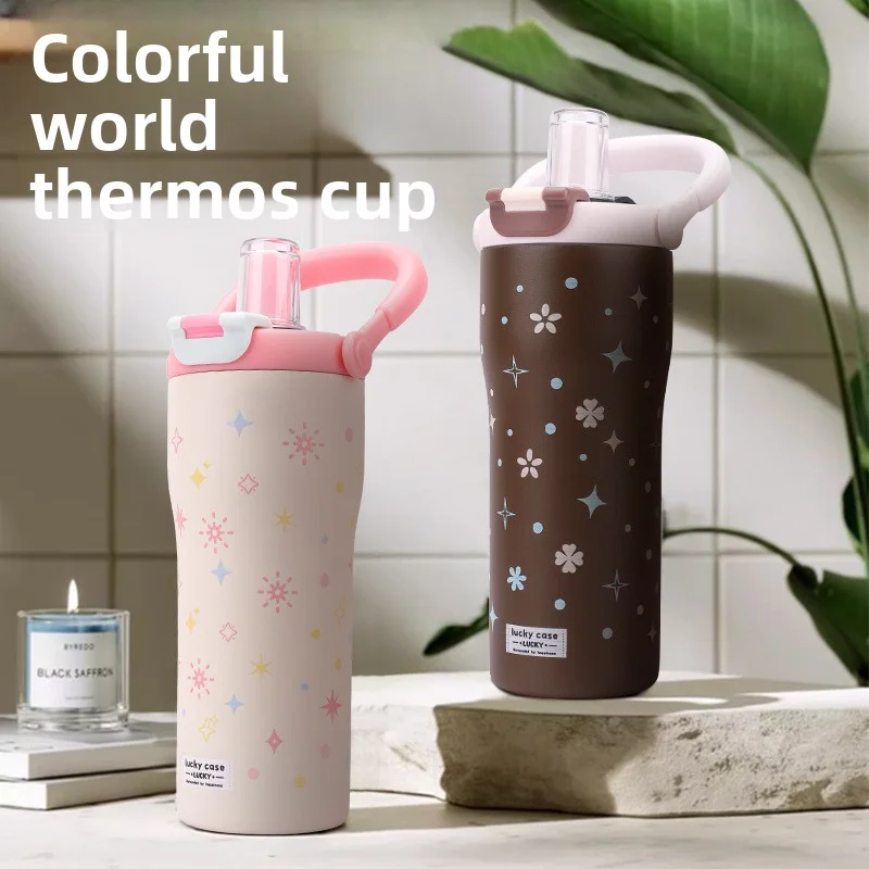 Милый звездный термос, бутылка для воды с соломой Kawaii, большой стакан для кофе из нержавеющей стали, герметичная термочашка для горячего и холодного чая, 800 мл
Милый звездный термос, бутылка для воды с соломой Kawaii, большой стакан для кофе из нержавеющей стали, герметичная термочашка для горячего и холодного чая, 800 мл