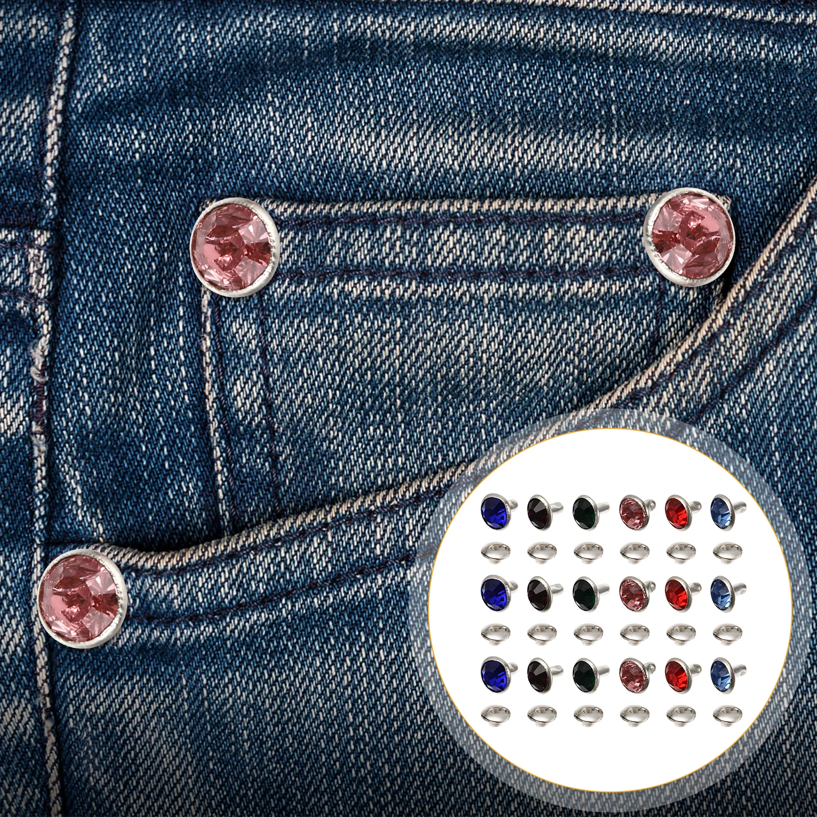 120pcs 8Mm Crystal Rhinestone Rivets For Belt Bag Craft Diy Decoration Sparkling Chic Stylish Easy Install
120pcs 8Mm Crystal Rhinestone Rivets For Belt Bag Craft Diy Decoration Sparkling Chic Stylish Easy Install