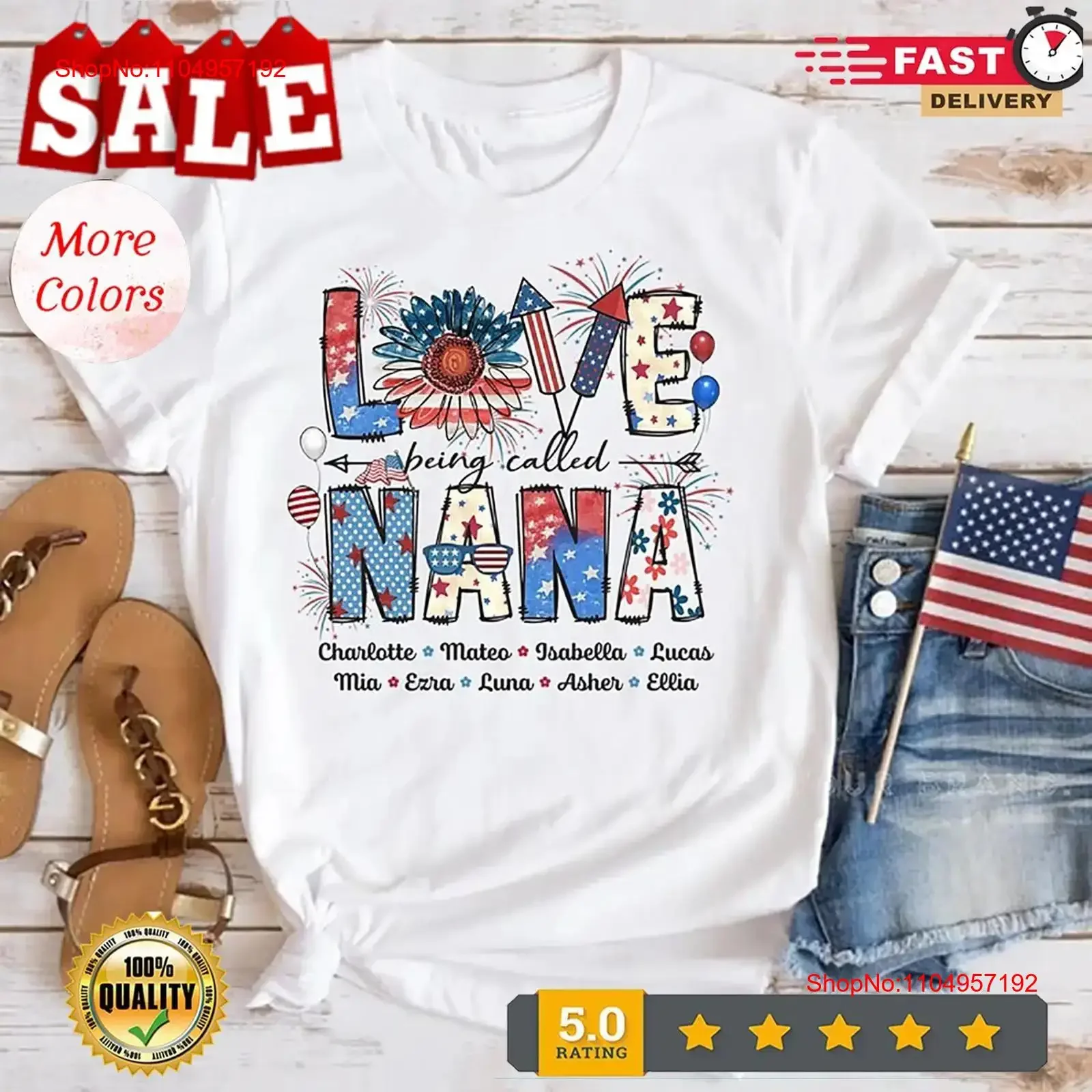 Personalized Grandma T Shirt Love Being Called Nana 4th Of July Sh vintage Washed homme Stretched Stylish Unisex Soft Casual
Personalized Grandma T Shirt Love Being Called Nana 4th Of July Sh vintage Washed homme Stretched Stylish Unisex Soft Casual