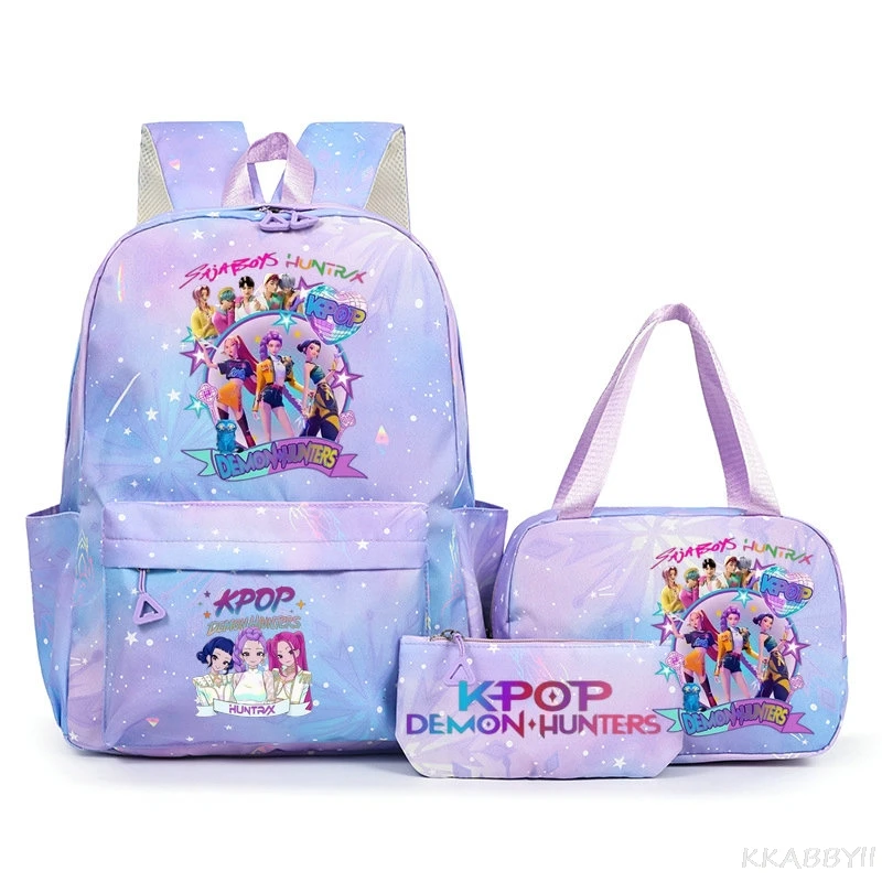 KPop Demon Hunters Backpack Rumi Mira Zoey HUNTR/X Saja Boys School Bag Man Women Capacity Laptop School Bag
KPop Demon Hunters Backpack Rumi Mira Zoey HUNTR/X Saja Boys School Bag Man Women Capacity Laptop School Bag