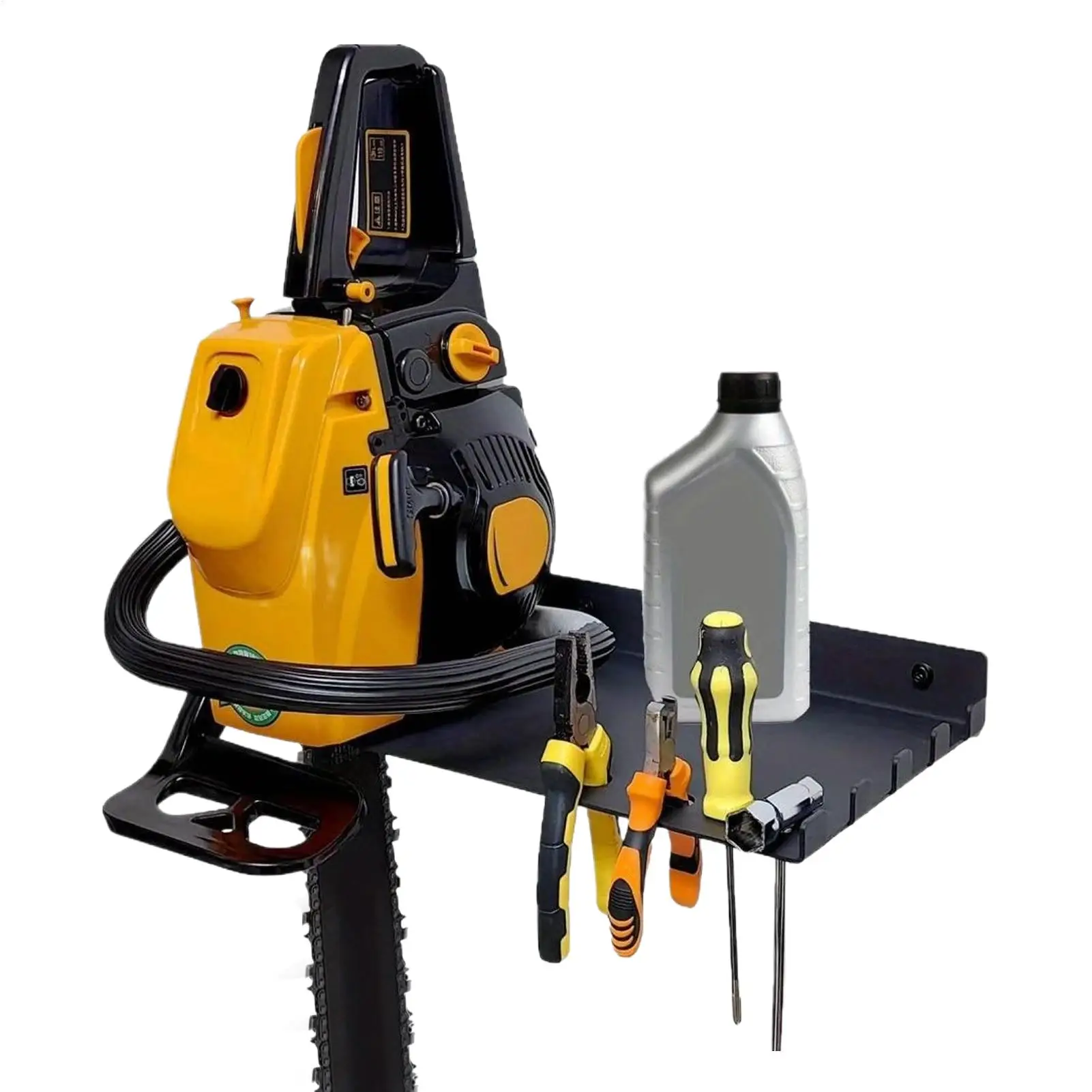 Chainsaw Holder Wall Mount Heavy Duty Garage Storage Home Organization for Spanner Wrench Log Lawn Grass Garden Workshop Yard
Chainsaw Holder Wall Mount Heavy Duty Garage Storage Home Organization for Spanner Wrench Log Lawn Grass Garden Workshop Yard