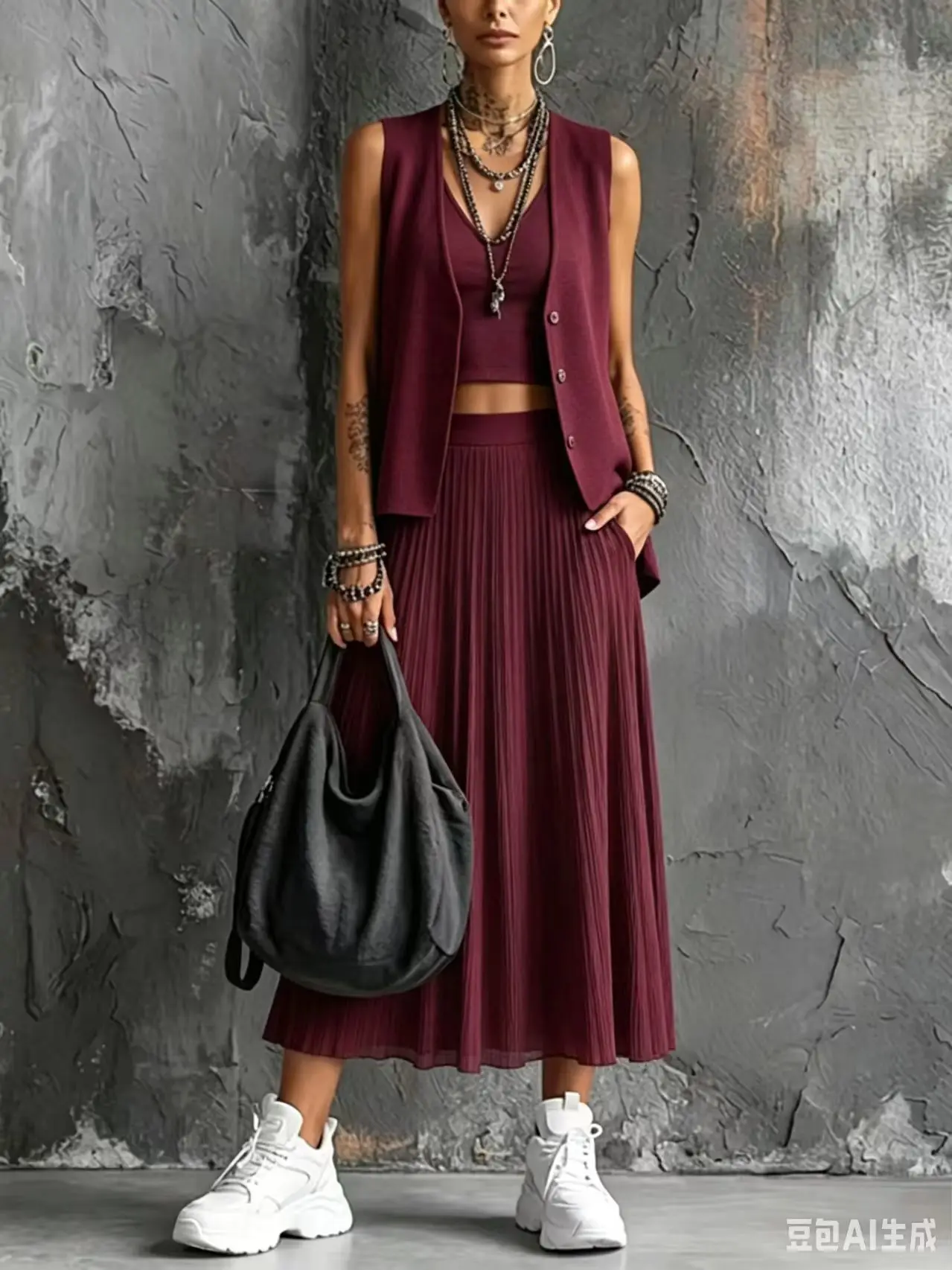 Elegant V Neck Knit Vest & High Waist Midi Skirt Two Piece Set Women Solid Sleeveless Waistcoat Flowy Long Skirt Casual Women
Elegant V Neck Knit Vest & High Waist Midi Skirt Two Piece Set Women Solid Sleeveless Waistcoat Flowy Long Skirt Casual Women