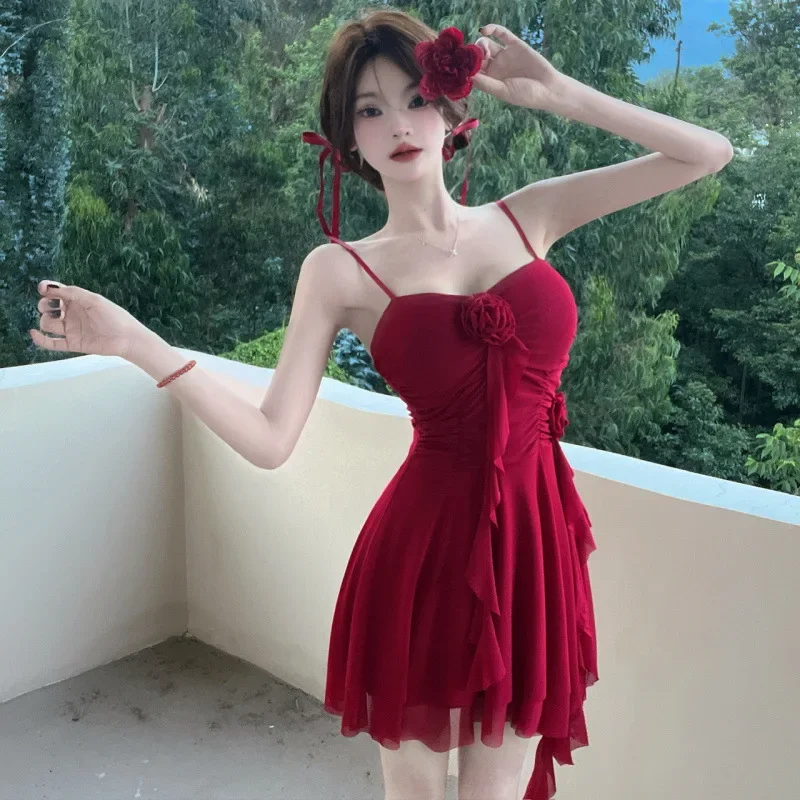Korean A-Line Skirt High Waist Slim Strapless Dresses White Sexy Pleated Irregular Short Dress Women Summer Mini Dress Y2k
Korean A-Line Skirt High Waist Slim Strapless Dresses White Sexy Pleated Irregular Short Dress Women Summer Mini Dress Y2k