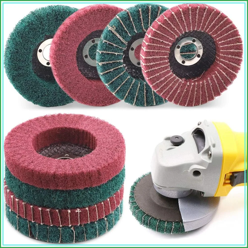 8Pcs Nylon Fiber Flap Disc for Bench Grinder, 4 Inch Grinding Wheels 120/180/240/320 Grit Sanding & Polishing
8Pcs Nylon Fiber Flap Disc for Bench Grinder, 4 Inch Grinding Wheels 120/180/240/320 Grit Sanding & Polishing
