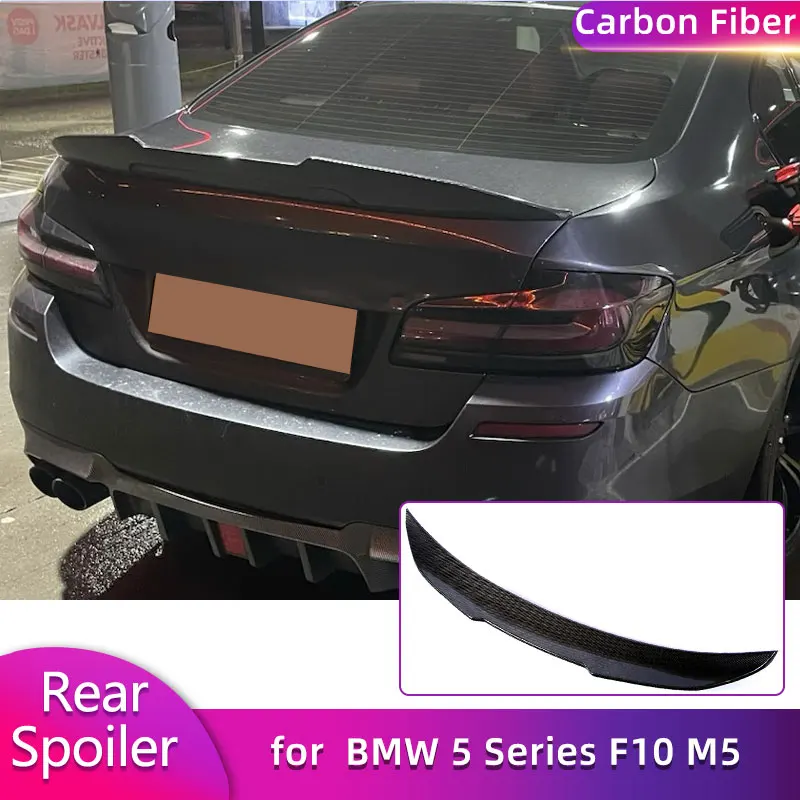 Full Carbon Fiber Rear Trunk Spoiler Wings for BMW 5 Series F10 528i 530i M5 2010-2016 Car Racing Rear Spoiler Boot Wing Lip
Full Carbon Fiber Rear Trunk Spoiler Wings for BMW 5 Series F10 528i 530i M5 2010-2016 Car Racing Rear Spoiler Boot Wing Lip