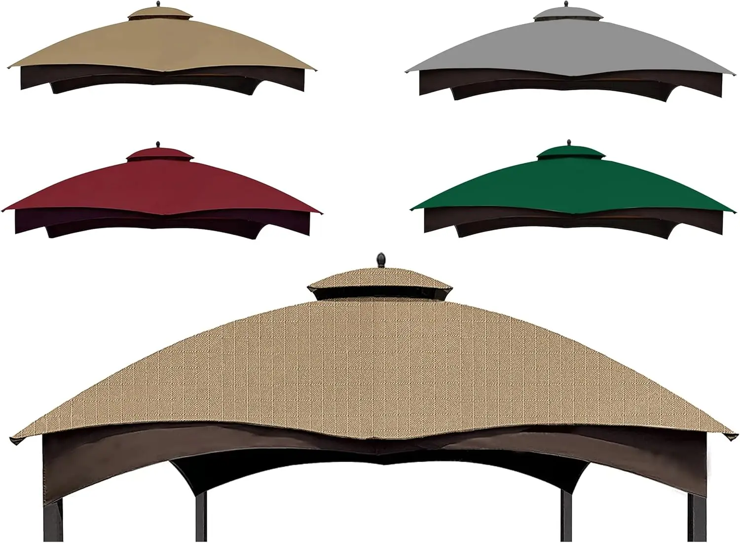 Khaki Ripstop Replacement Cover for 10X12 Gazebo Model TPGAZ17-002C, Durable Outdoor Canopy
Khaki Ripstop Replacement Cover for 10X12 Gazebo Model TPGAZ17-002C, Durable Outdoor Canopy