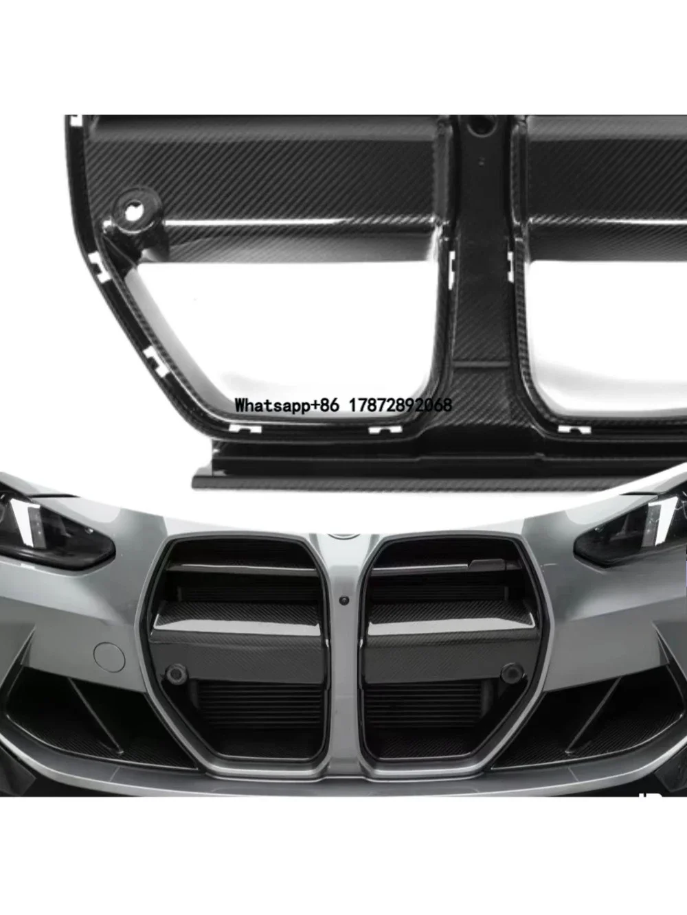 Dry Carbon Fiber V2 Style Bright Black Front Grille for M3 G80 Four-door /M4 G82 G83 Two-door /G81 2021+
Dry Carbon Fiber V2 Style Bright Black Front Grille for M3 G80 Four-door /M4 G82 G83 Two-door /G81 2021+