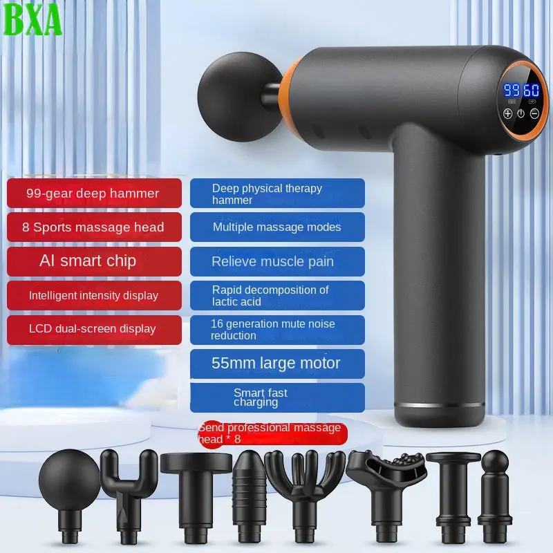 New Electric Massage Gun Smart Hit Fascia Gun Electric Neck Massager Tool for Body Massage Relaxation Fitness Muscle Pain Relief
New Electric Massage Gun Smart Hit Fascia Gun Electric Neck Massager Tool for Body Massage Relaxation Fitness Muscle Pain Relief
