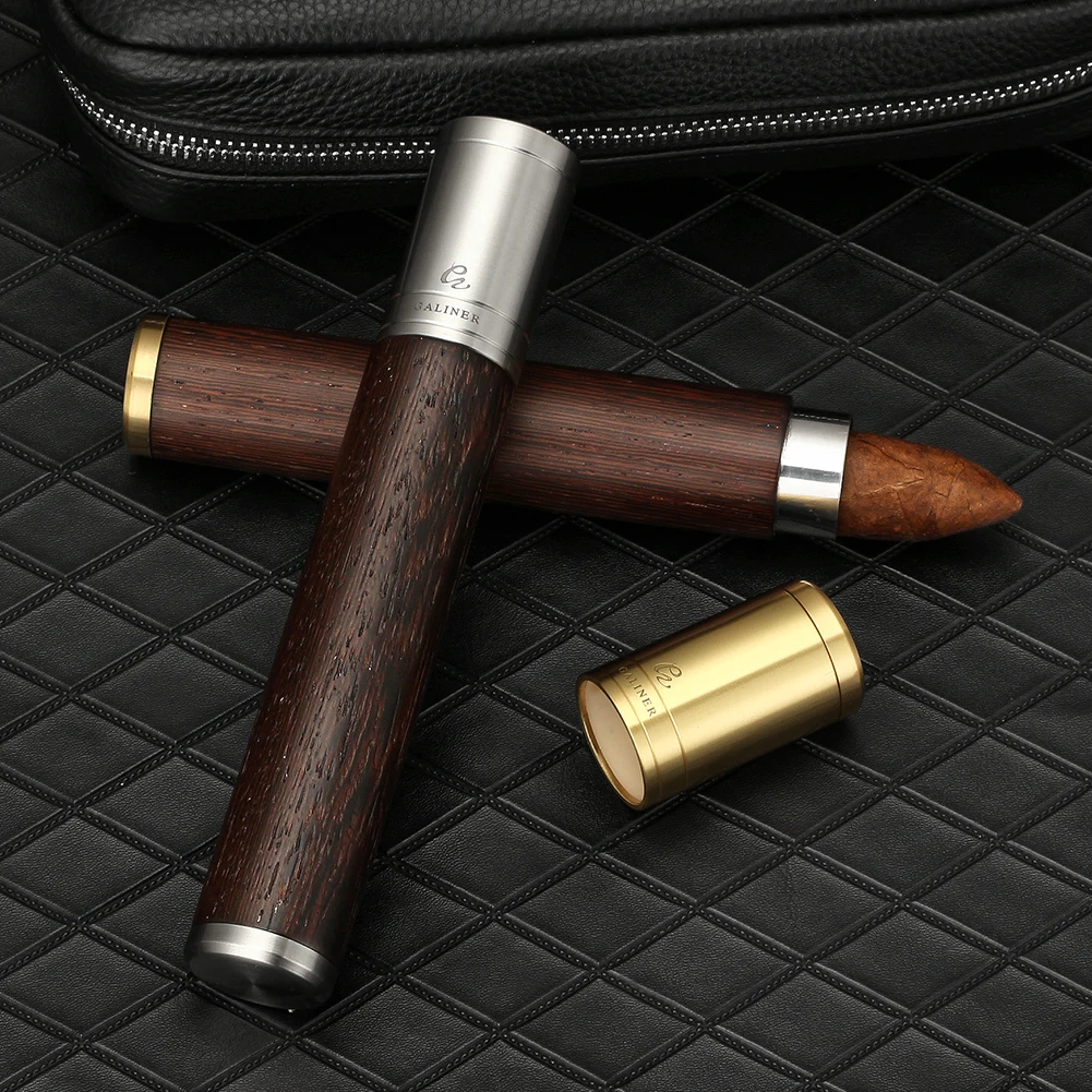 GALINER Portable Cigar Case Tube Metal Travel Mini Single Holder Wood Box Humidor Outdoor Smoking Tobacco Accessories
GALINER Portable Cigar Case Tube Metal Travel Mini Single Holder Wood Box Humidor Outdoor Smoking Tobacco Accessories
