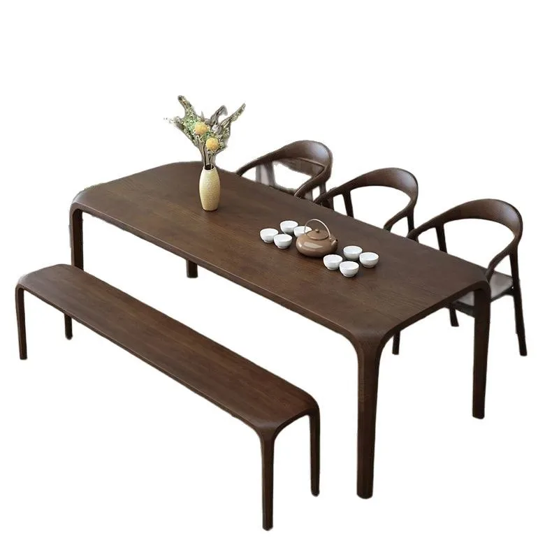 North American black walnut solid wood dining table rectangular simple modern household full mortise and tenon dining table
North American black walnut solid wood dining table rectangular simple modern household full mortise and tenon dining table