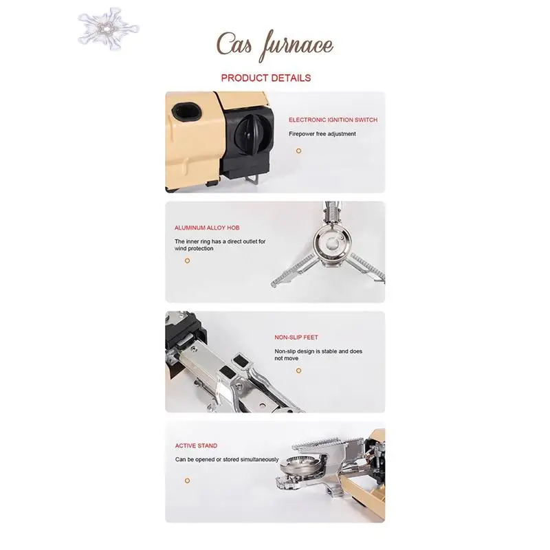 Camping Gas Stove Portable Folding Stove Grill Cooker Cassette Outdoor Hiking 2600W White
Camping Gas Stove Portable Folding Stove Grill Cooker Cassette Outdoor Hiking 2600W White