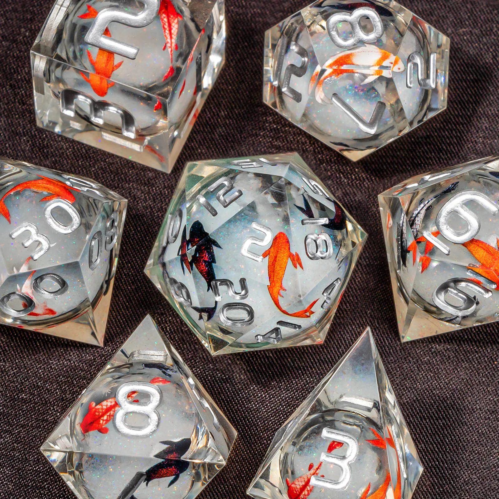DND Dice Set D&D, Liquid Core Sharp Edged Dice Set Dungeons and Dragons, White Polyhedral Resin Dice Set for Role Playing Game
DND Dice Set D&D, Liquid Core Sharp Edged Dice Set Dungeons and Dragons, White Polyhedral Resin Dice Set for Role Playing Game