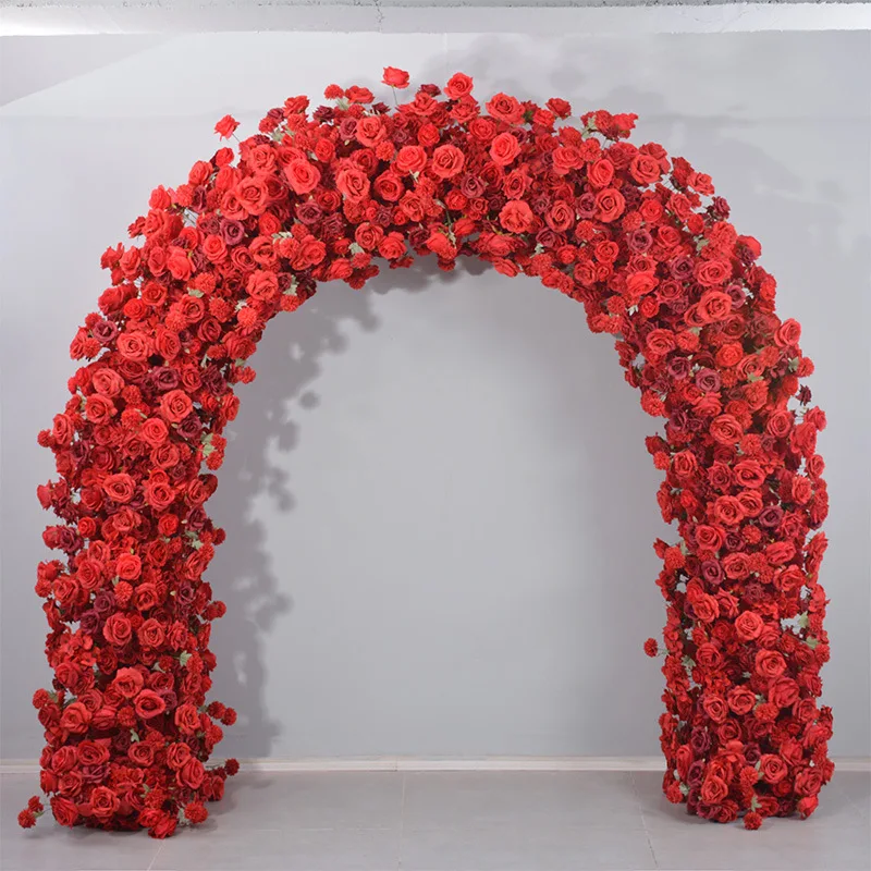 Guangqianfeng's new 2.4-meter red U-shaped arch floral wedding background stage decoration flower arch simulation flower row
Guangqianfeng's new 2.4-meter red U-shaped arch floral wedding background stage decoration flower arch simulation flower row