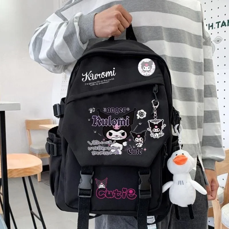 Anime Cartoon Kawaii Sanrio 2026 New Kuromi Large Capacity School Bag Shoulders Backpack Student Boys and Girls Computer Bag
Anime Cartoon Kawaii Sanrio 2026 New Kuromi Large Capacity School Bag Shoulders Backpack Student Boys and Girls Computer Bag