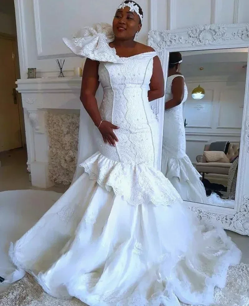 Customized Plus Size Off The Shoulder Mermaid Wedding Dress Vestido De Casamento Off The Shoulder Backless Bridal Gowns
Customized Plus Size Off The Shoulder Mermaid Wedding Dress Vestido De Casamento Off The Shoulder Backless Bridal Gowns